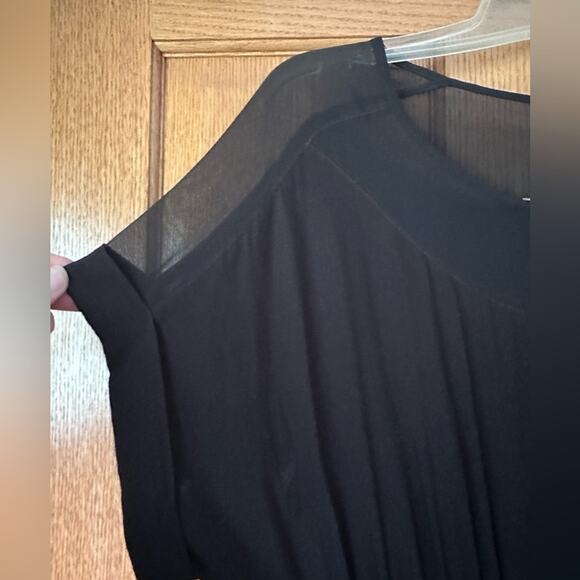 Express Brand Dress Size Small Black Rayon/polyester - Picture 3 of 9
